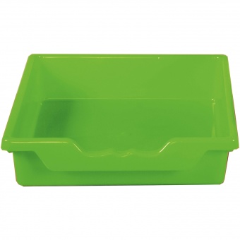 Set aus 4xErgo Tray Box M mit Montageschienen, Limonengrün, aus schwer entflammbarem Kunststoff 